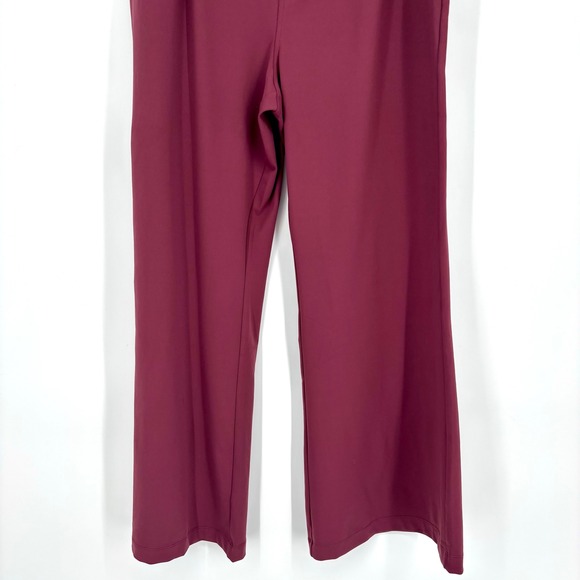 NWT Halara Flex High Waisted Work Flare Sz XL Regular‎ Fit Pleated Burgundy - Picture 7 of 13
